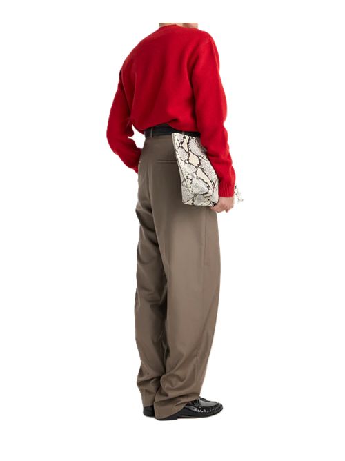 Daria - pantaloni affusolati a piega singola | marrone deserto Róhe | 420-30-214252_417 DESERT BROWN